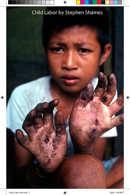 Stephen Shames – CHILD LABOR Zine – 28 pages – 5.5 x 8.5 inches BLM Zine