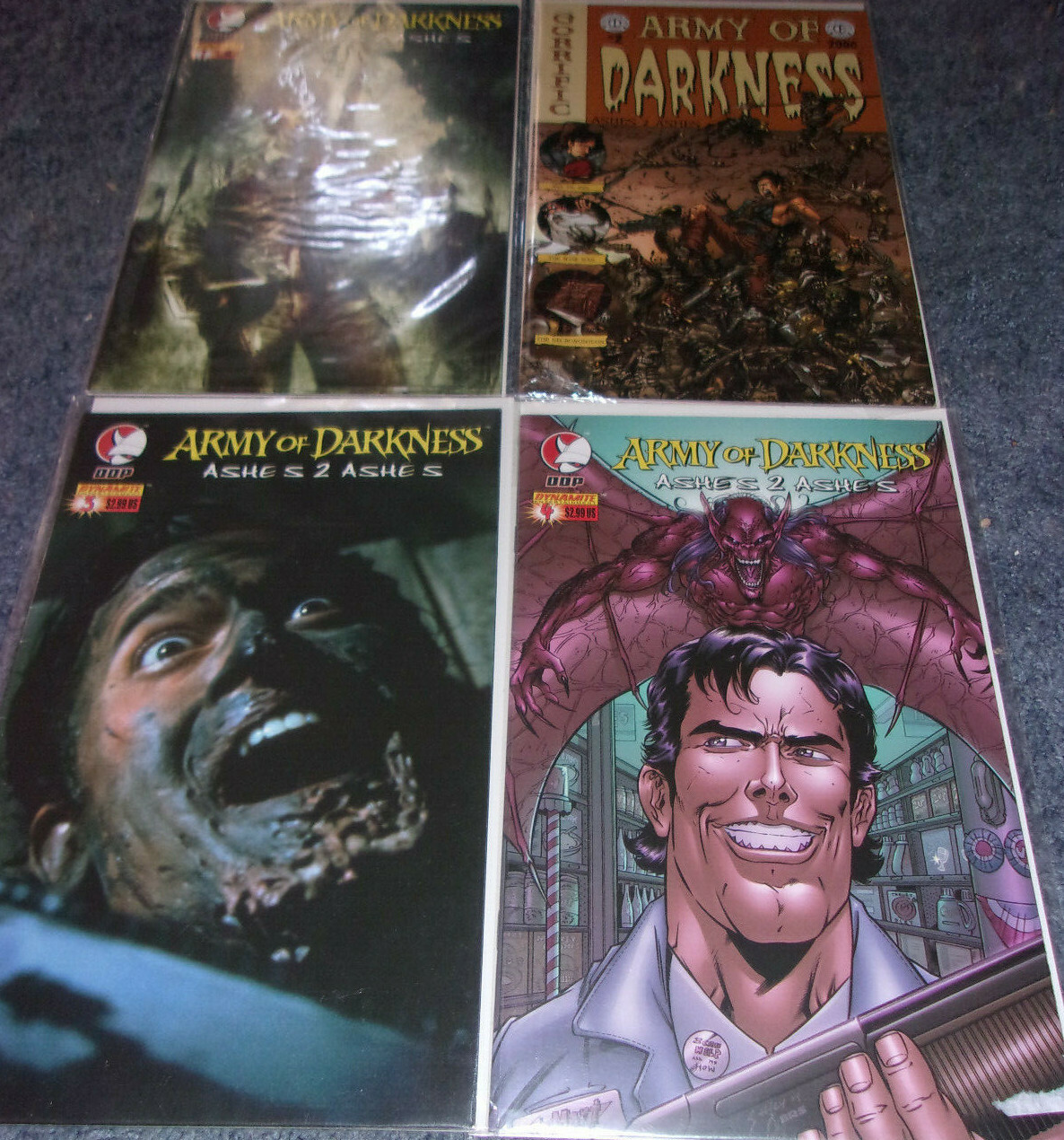 Dynamite Entertainment Ashes 2 Ashes (2004) Comic Book lot of 4 COMPLETE SET 1-4