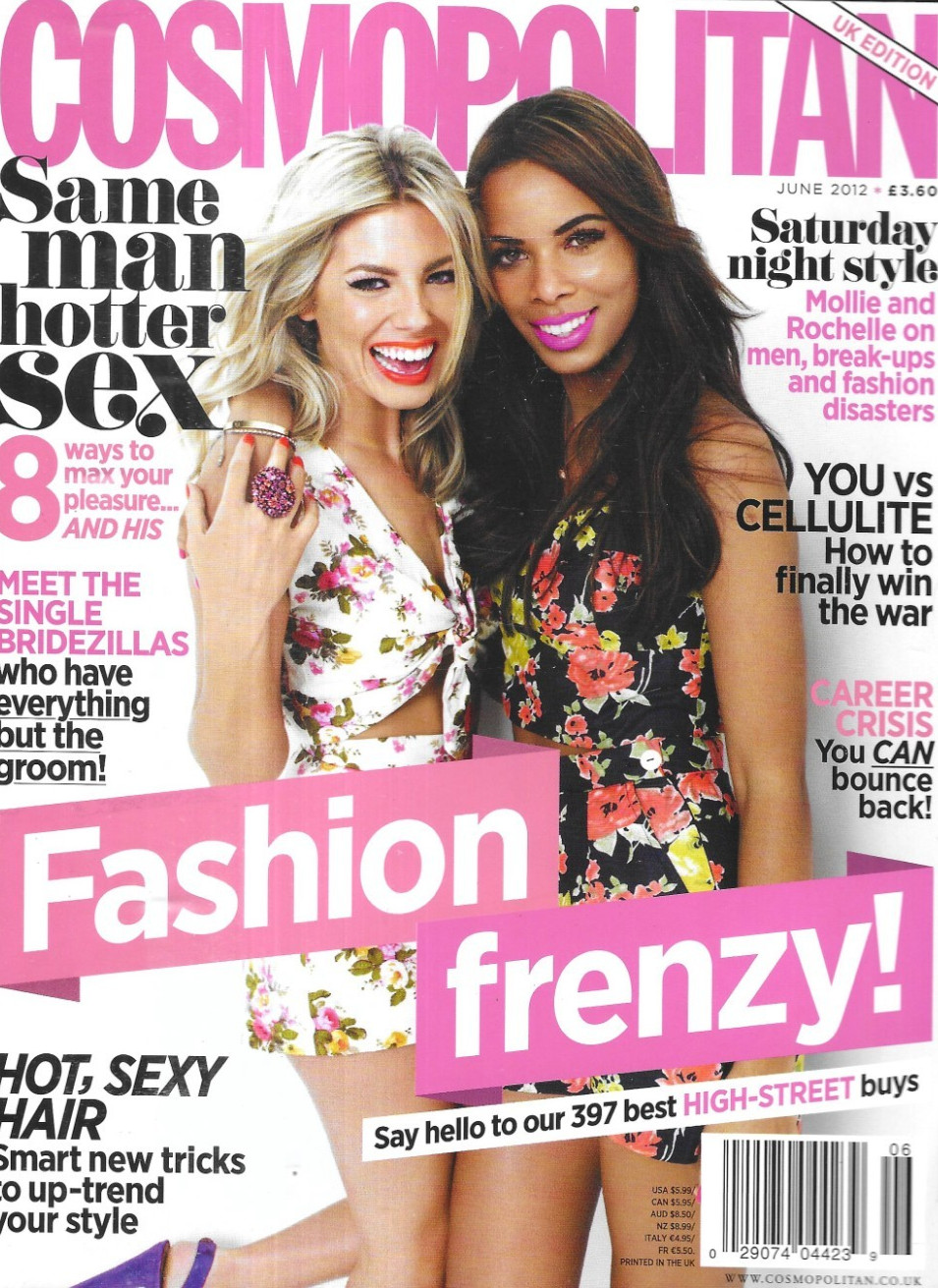 Cosmopolitan Magazine Mollie King Rochelle Wiseman Women’s Fashion 2012