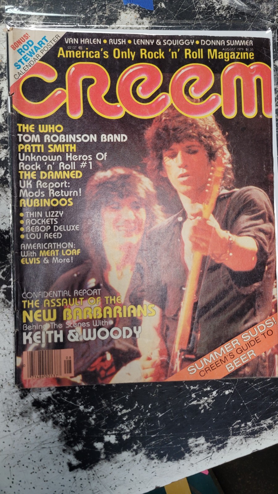 Creem Magazine August 1979 New Barbarians, Tom Robinson, Damned, Van Halen