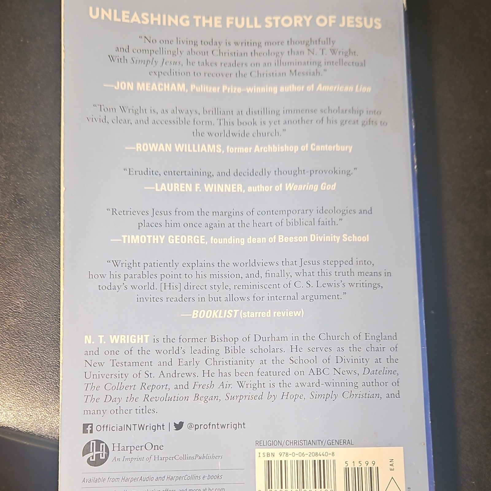 Simply Jesus by N. T. Wright Paperback HarperOne Religion Christianity English