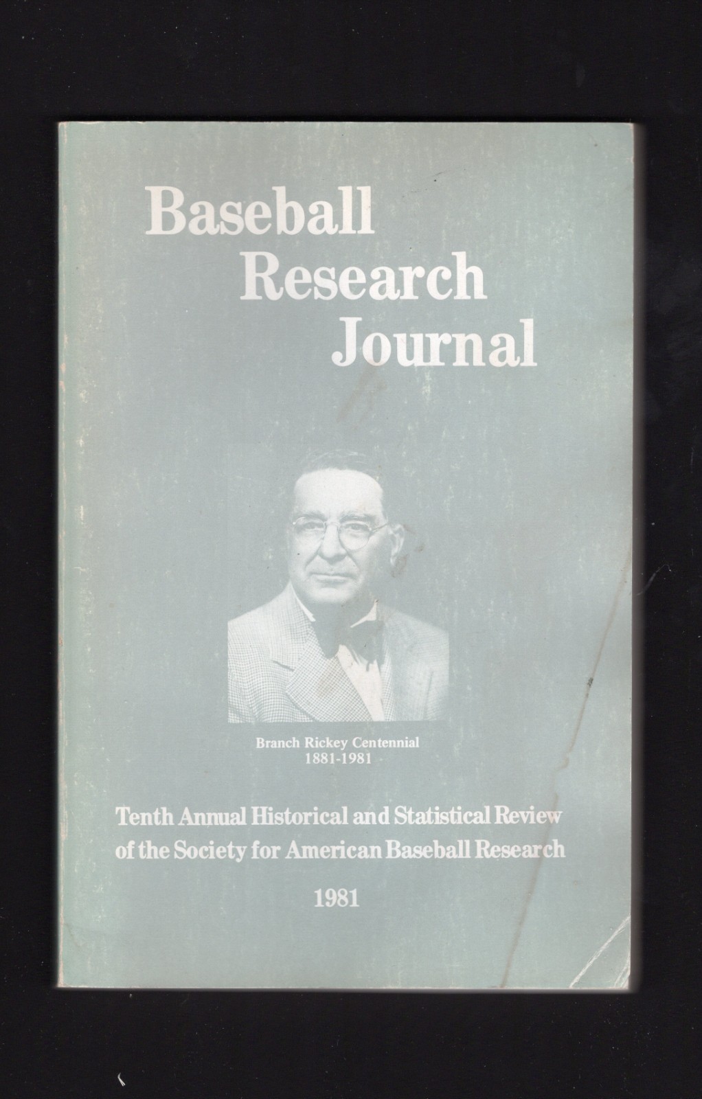 1981 SABR Baseball Research Journal #10 (188 pages) featuring 30+ articles