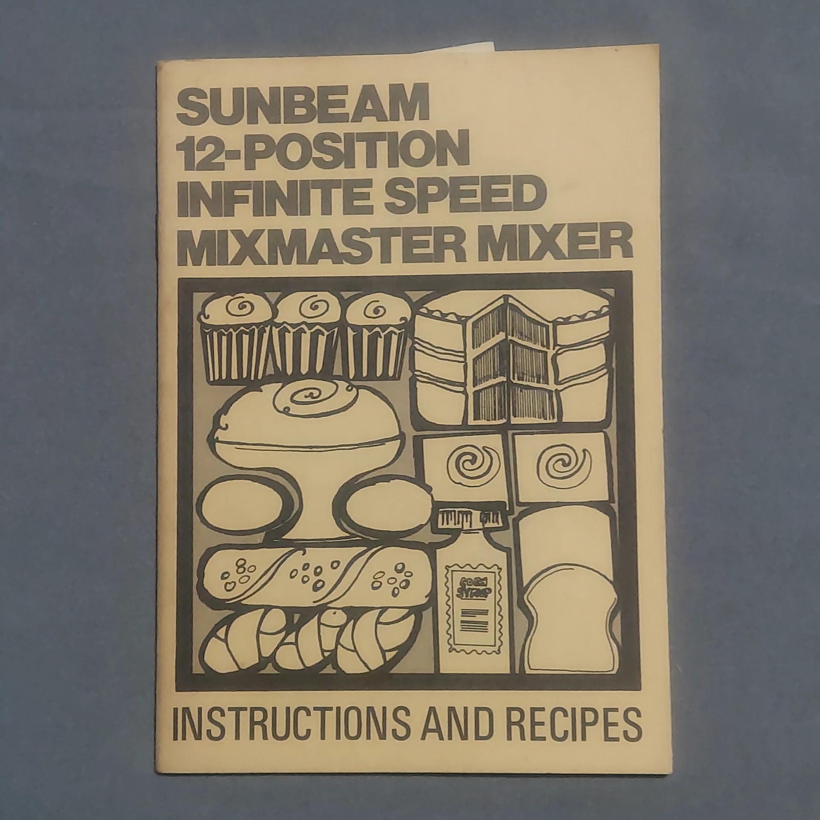 Vintage Sunbeam Mixmaster Mixer Instructions & Recipes Manual 1974 Cook Booklet