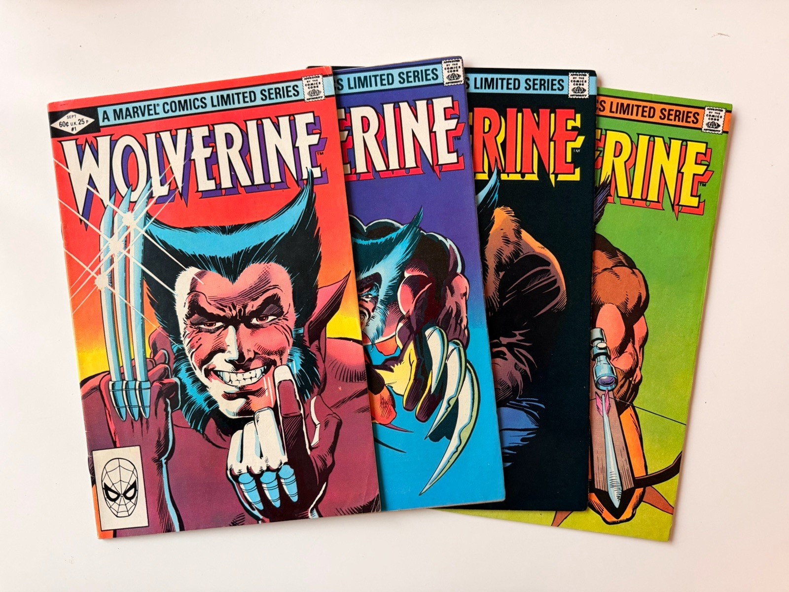 Wolverine Limited Series #1-4 Complete Set 1982 Marvel Frank Miller Claremont