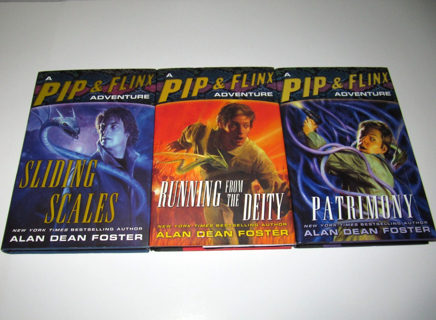 Lot of 3 hardback Pip and Flinx Adventures by Alan Dean Foster