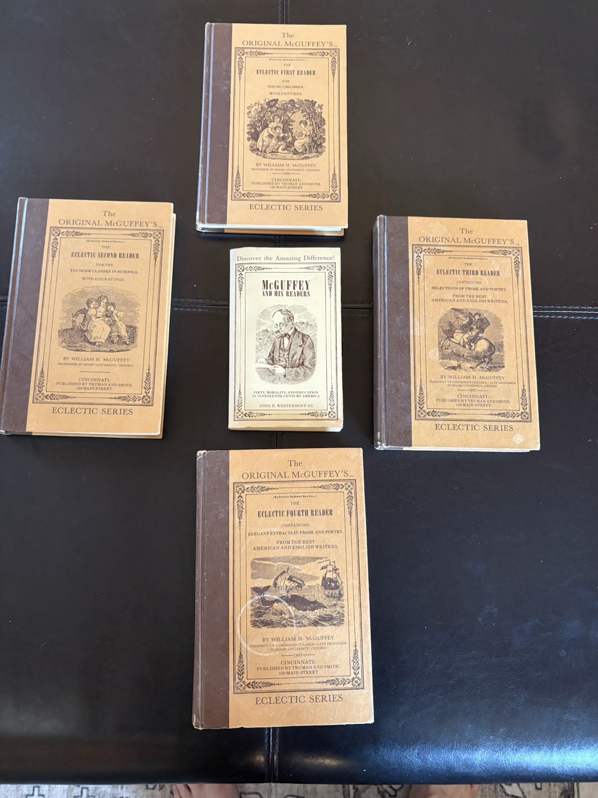 McGuffey’s Eclectic Reader Set (1-4) + “McGuffey and His Readers” Mott Media