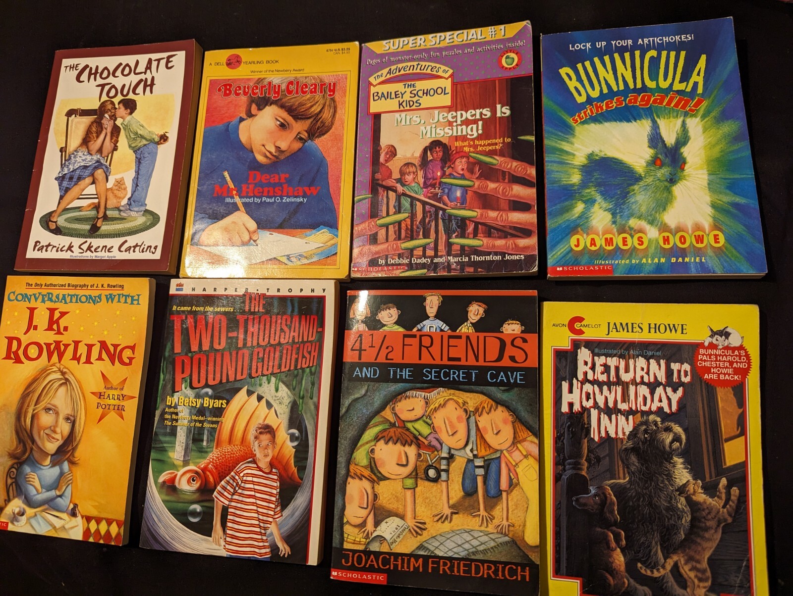 8 Book Lot Return To Howliday Inn, Bunnicula, Bailey Kids, 2000 Lb. Goldfish