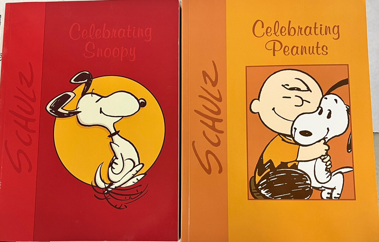 Celebrate Peanuts By Charles M. Schulz 2 Book set Good Condition