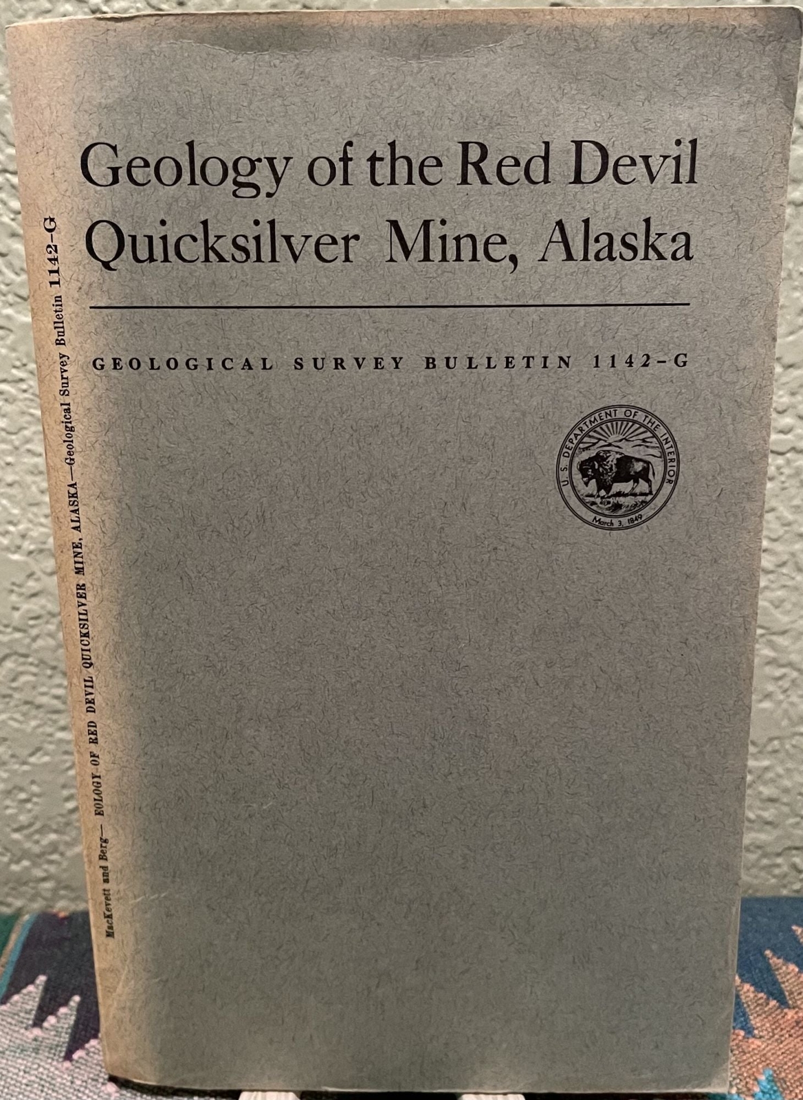 E M MacKevett Jr. / Geology of the Red Devil Quicksilver Mine Alaska Description