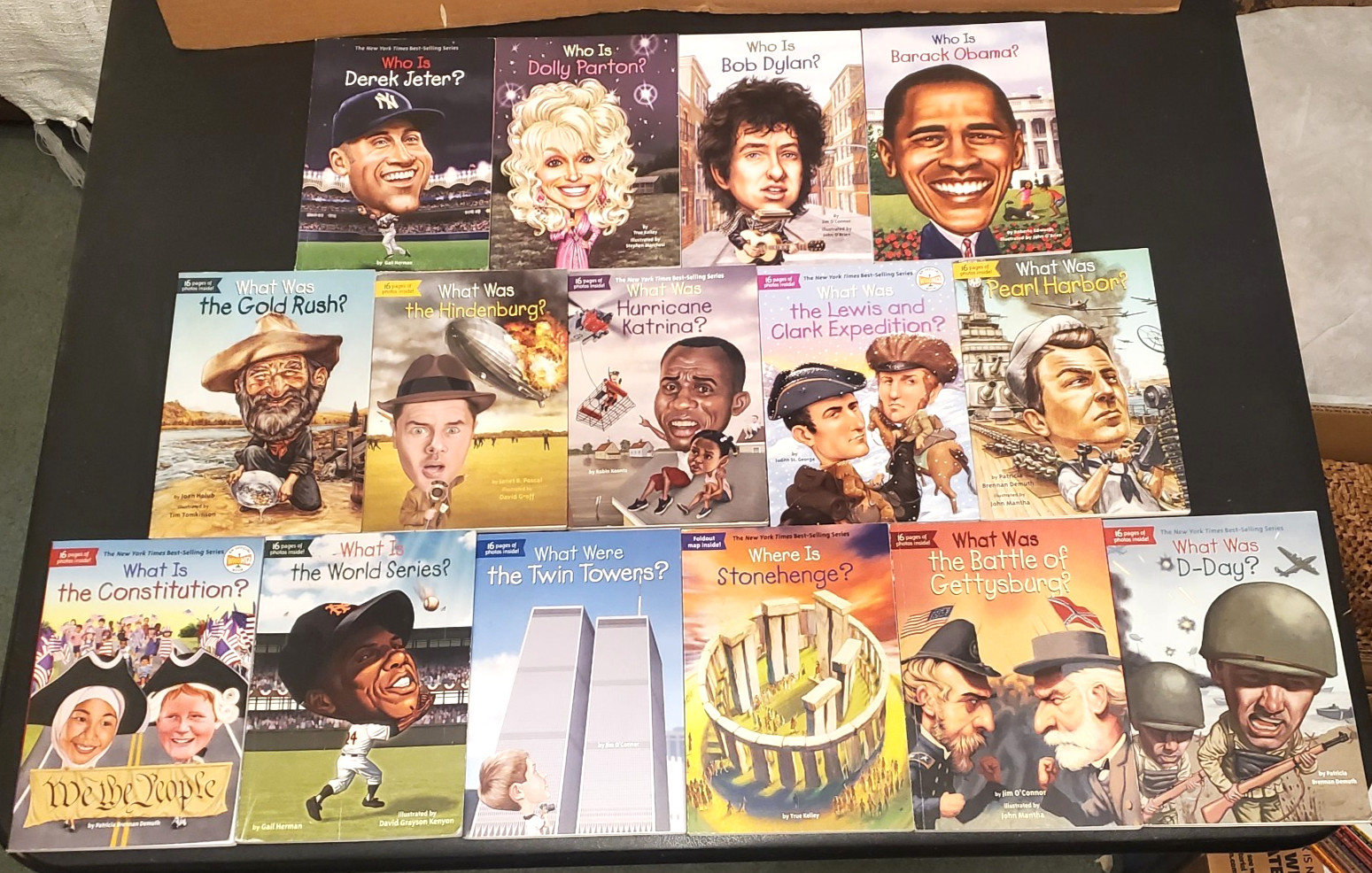 Who What Where Books Lot of 32 Children’s Biography History Paperbacks