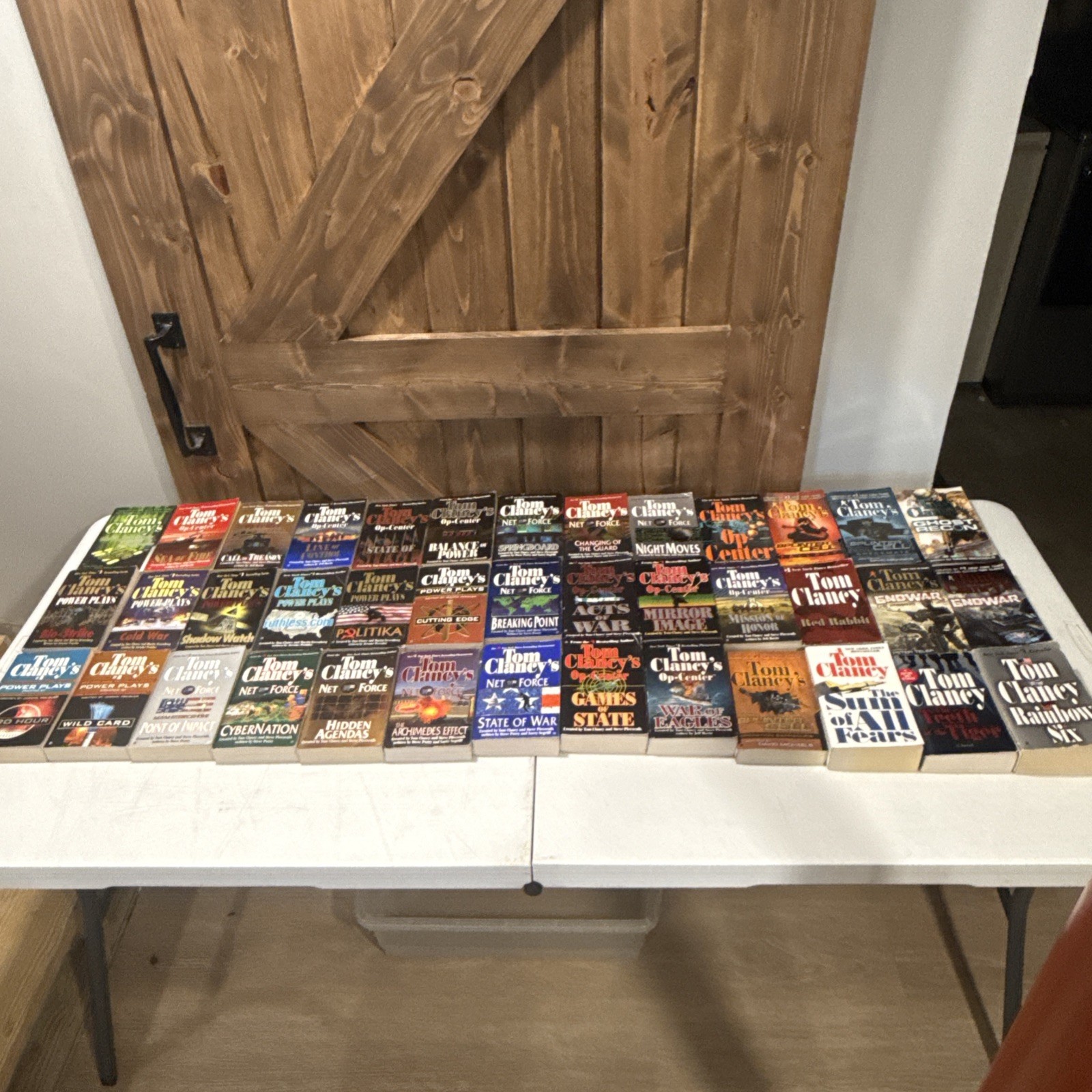 Lot of 40 Tom Clancy’s Paperback Book Lot ALL Unique Good Condition Used