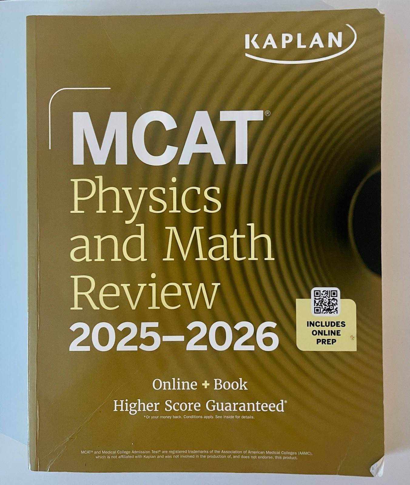MCAT Physics and Math Review 2025-2026: Online + Book by Kaplan Test Prep: Used