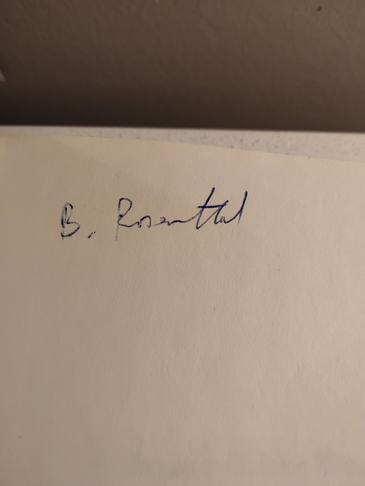 Signed Bruce Grenberg To Bernard Rosenthal, Some Other World to Find MELVILLE HC