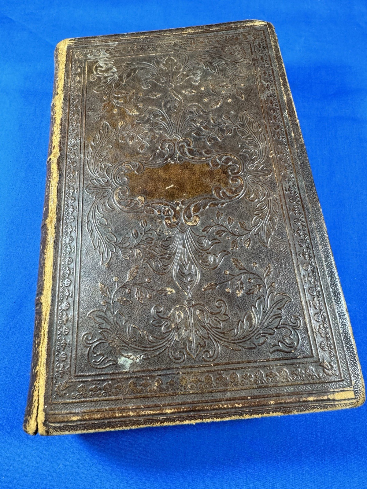 1854 American Bible Society NY Old & New Testament, Original Tongues – 1282 Pgs