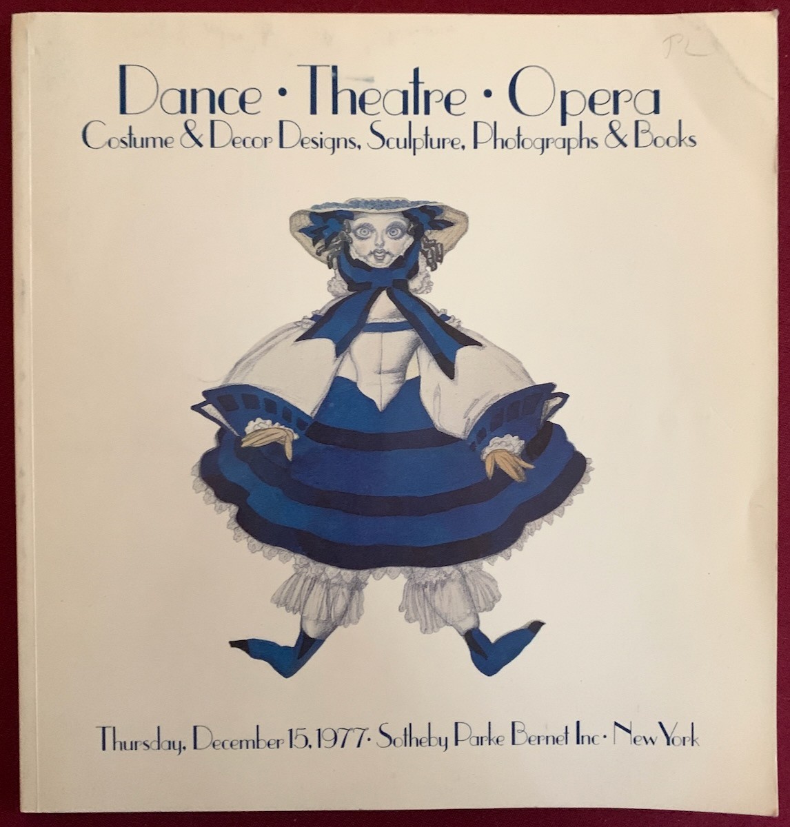 Dance Theatre Opera- Costume & Decor Designs Photos Books -1977 Sotheby’ Catalog