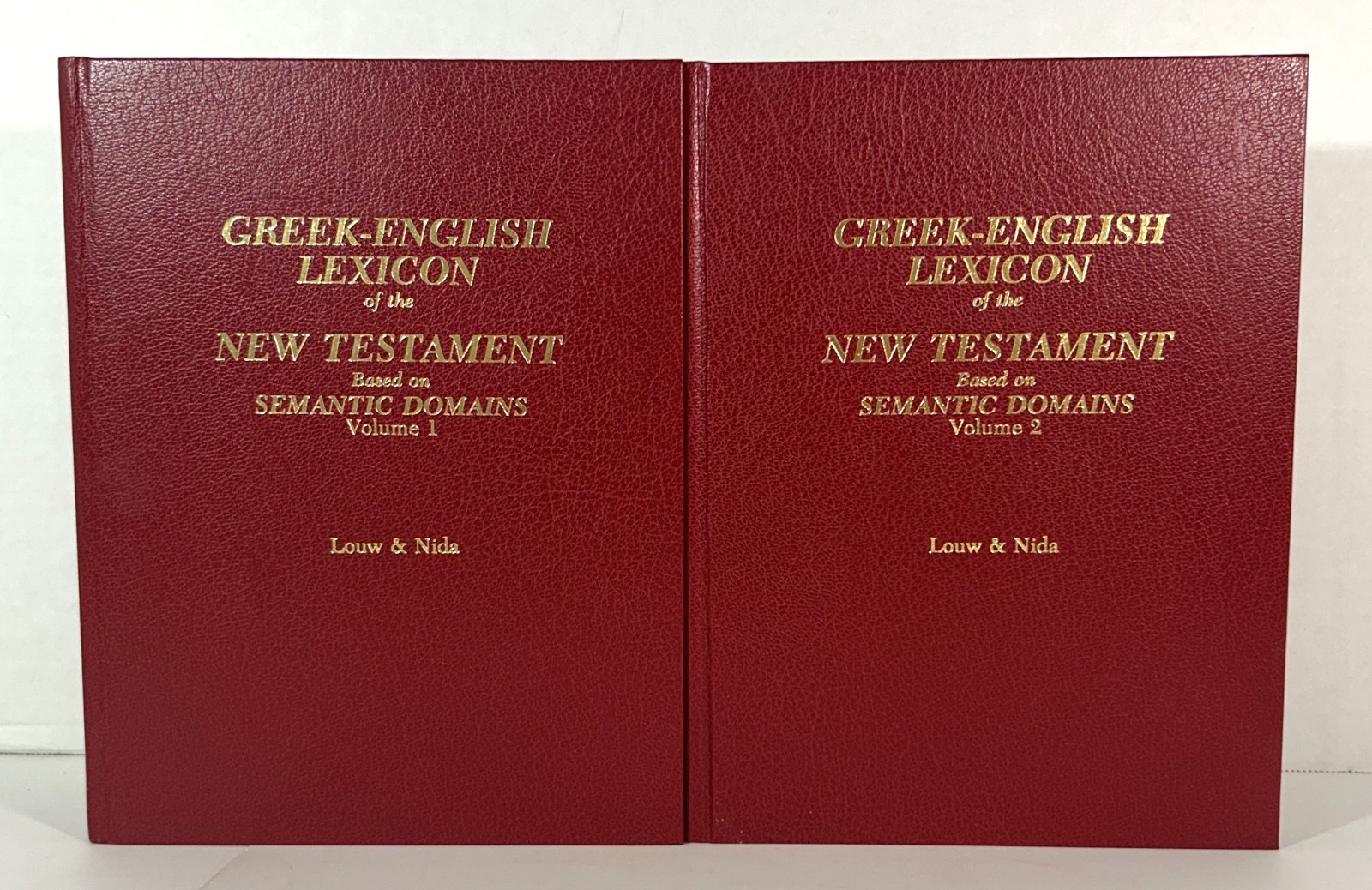 Set of 2 Greek-English Lexicon of the New Testament 1989 Hardcovers 2nd Edition