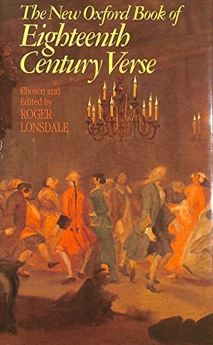 The New Oxford Book of Eighteenth Century Verse Hardback Book The Fast Free