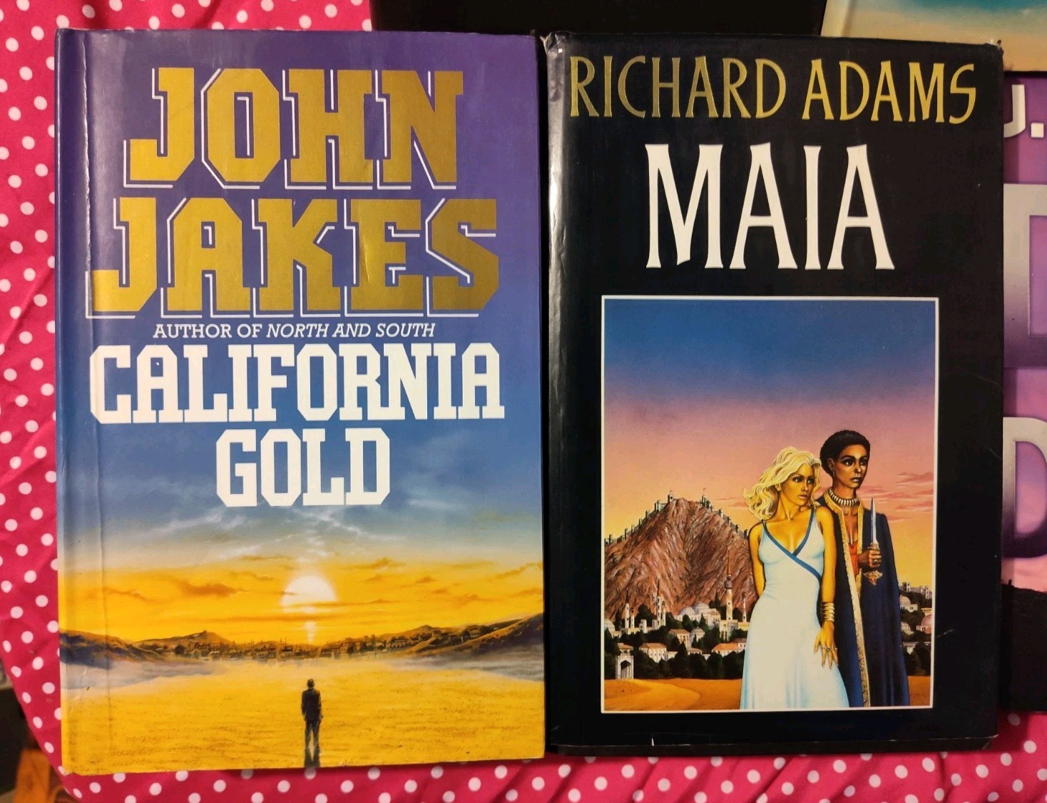 Hardcover Fiction Book Lot of 5 Linda Howard Michener John Jakes Adams Jance HC
