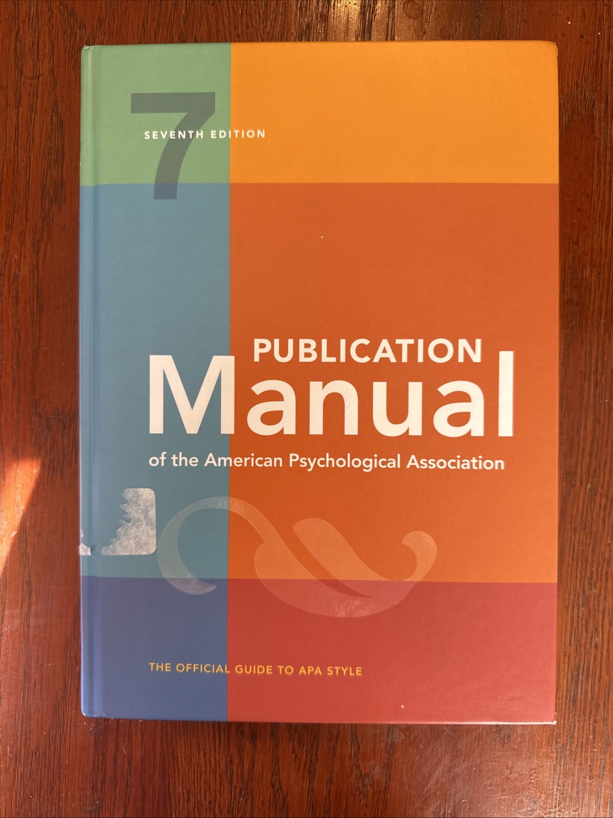 Publication Manual (OFFICIAL) 7th Edition of the American Psychological…