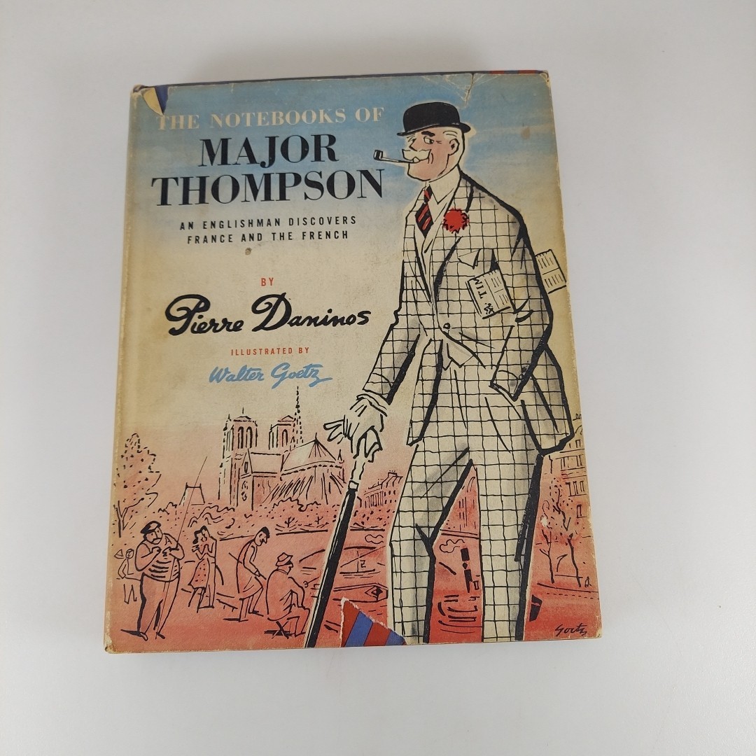 The Notebooks of Major Thompson, Pierre Daninos 1955 Alfred A Knopf 2nd Print HC