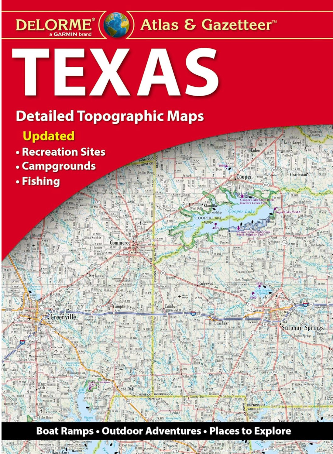 TEXAS Atlas & Gazetteer, by DeLorme – 2025, 10th Edition, DISCOUNTED!!