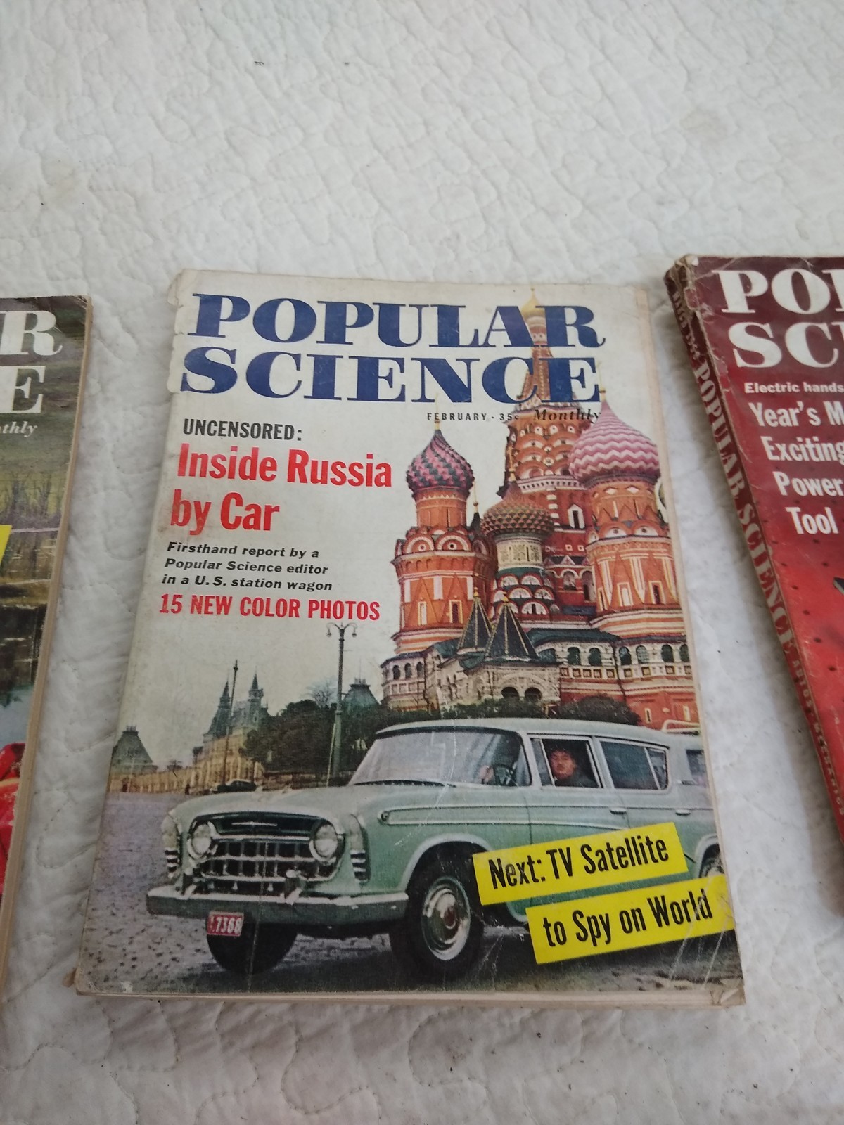 Popular Science Magazine Lot of 7 1958 Jan Feb March April May Aug Sep