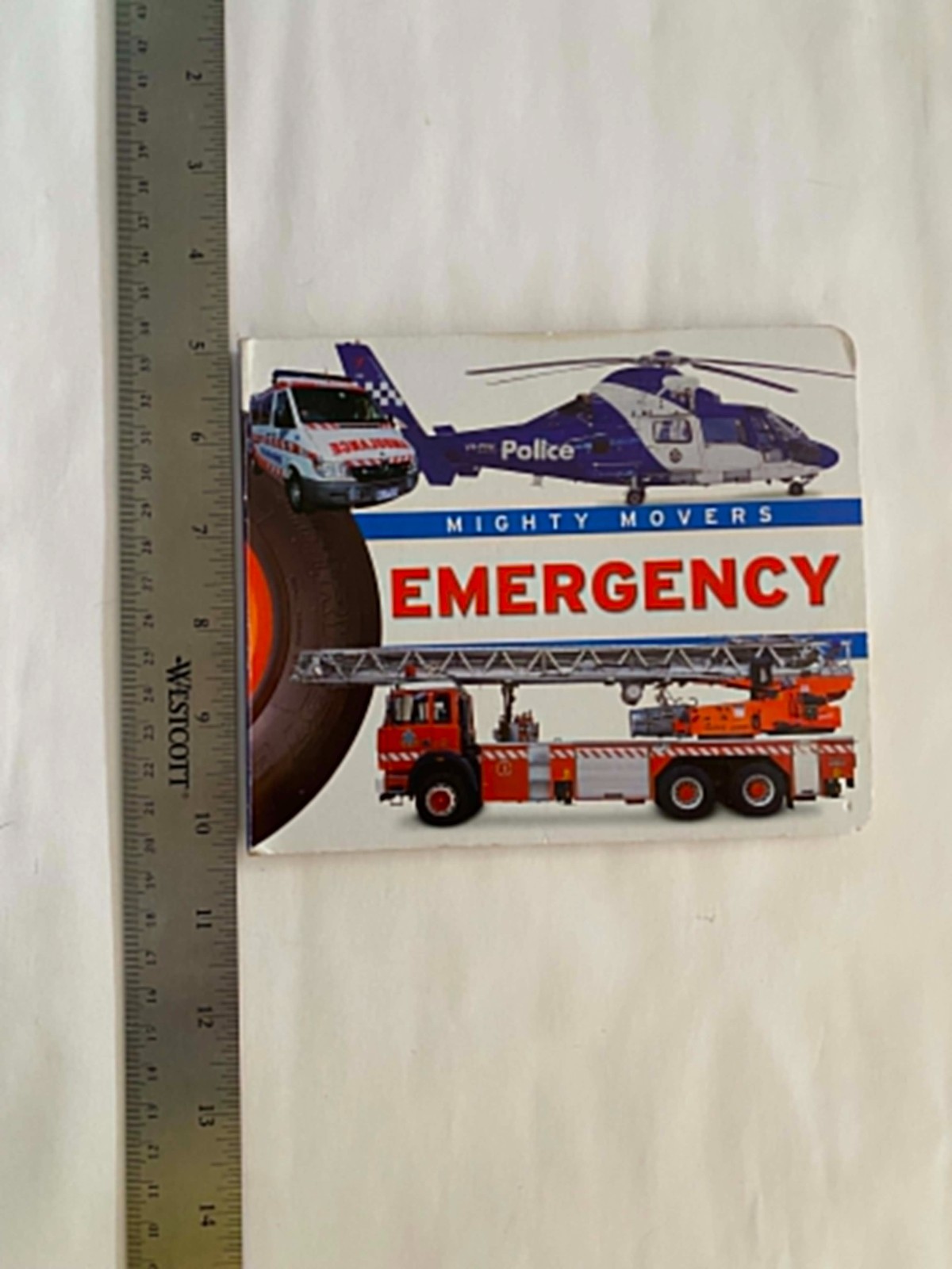 Mighty Movers: Emergency – Board book By Vision St. Vehicles Read Children GOOD
