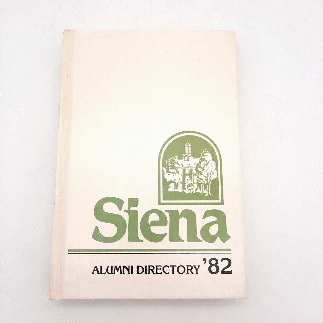 Siena College Loudonville NY Alumni Directory 1982 307 Pages Hardcover