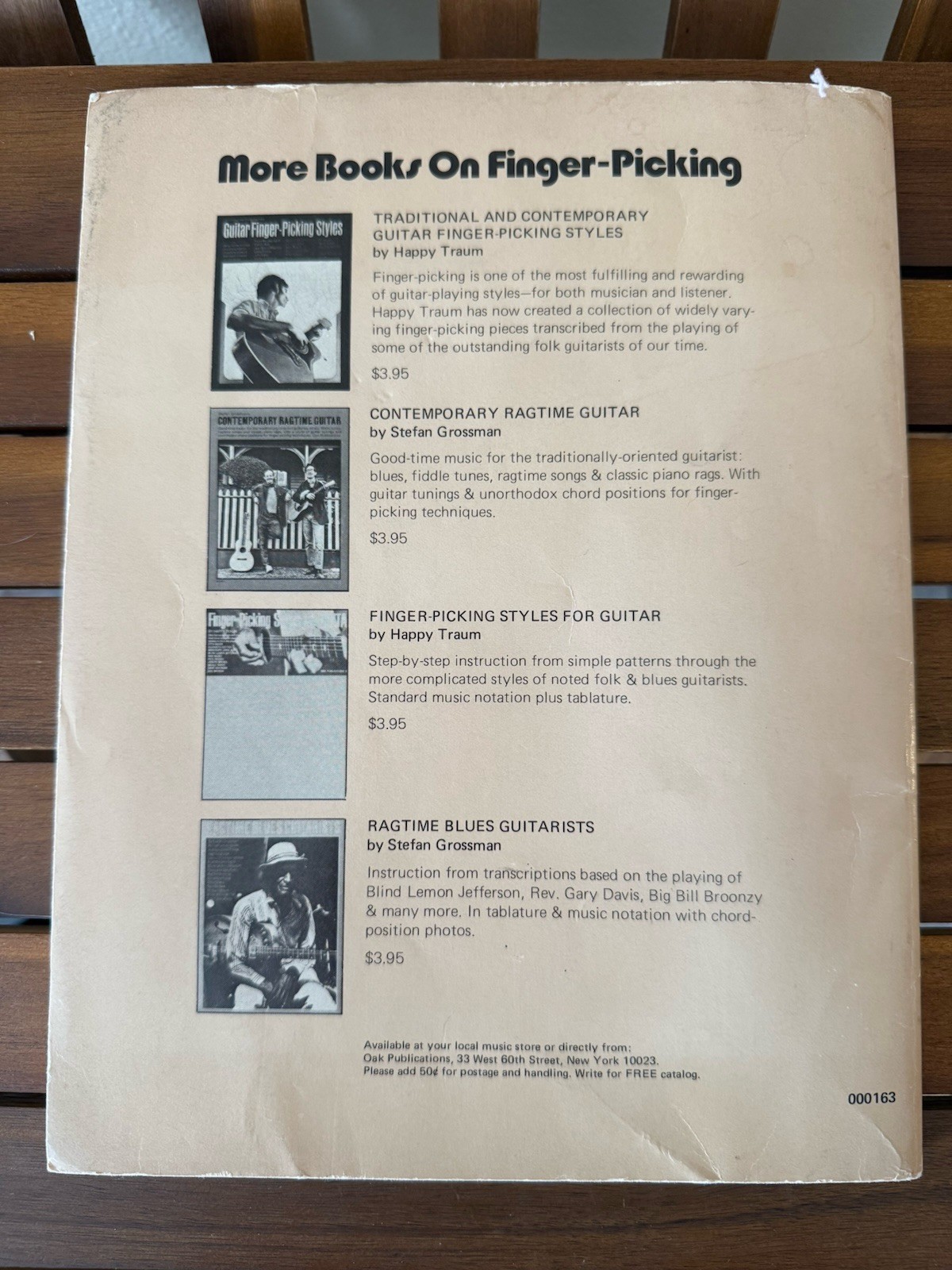 Vtg Advanced Guitar Fingerpicking Magazine 128 Pages 1970’s