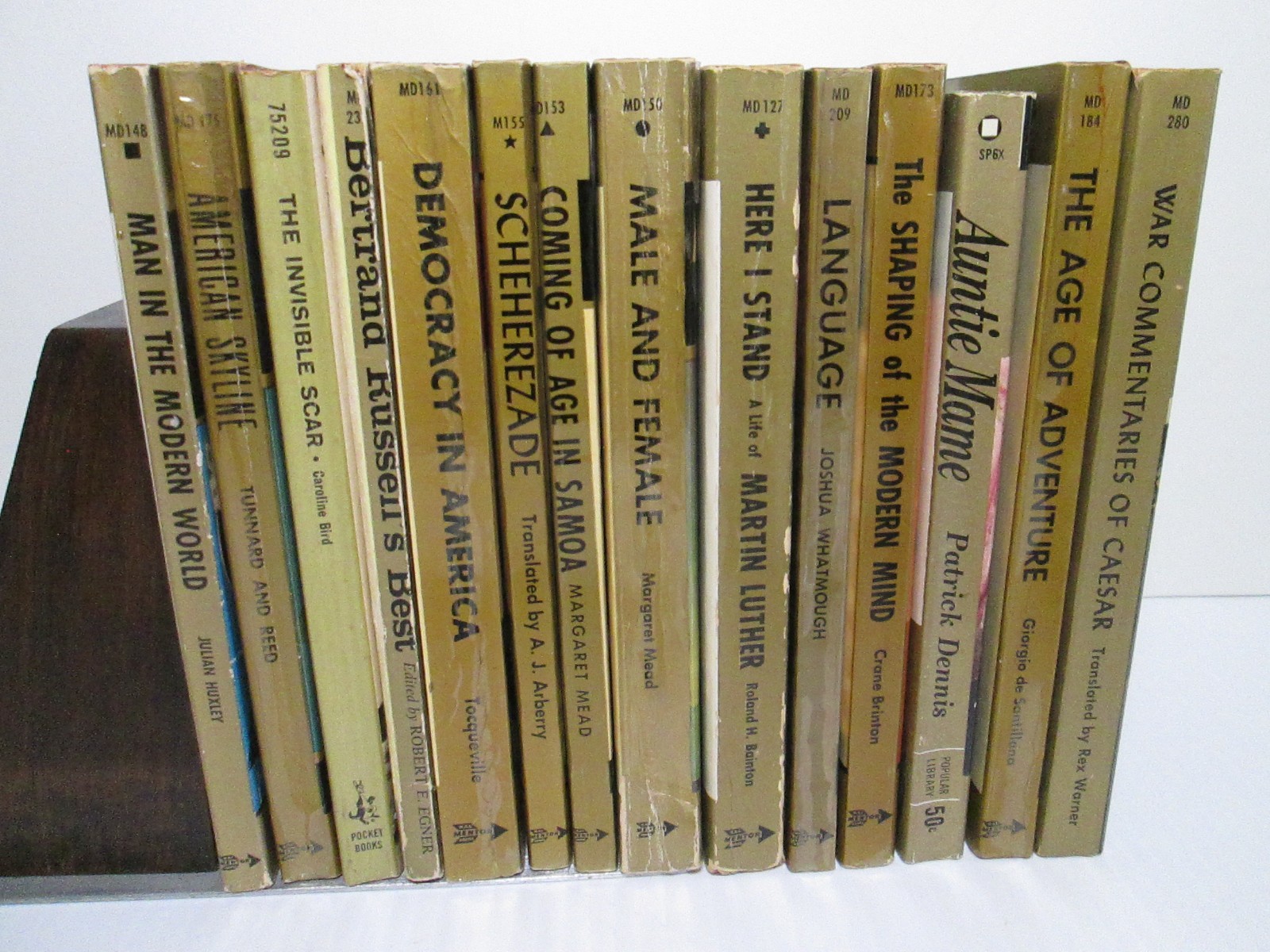 Mentor New American Library Vintage Paperback Book Lot 1960s Classics Decor PPBK