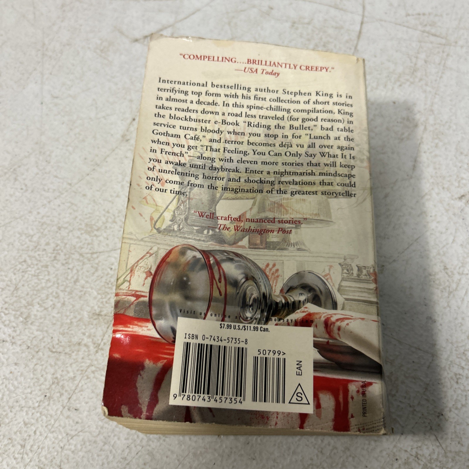 Everything’s Eventual Stephen King 2003 First Pocket Books Edition Horror