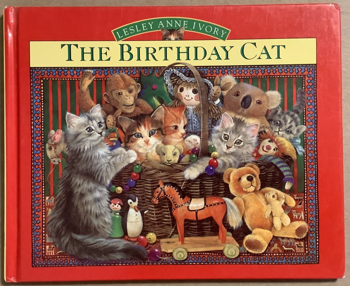 VG 1993 HC First Edition Birthday Cat Lesley Anne Ivory