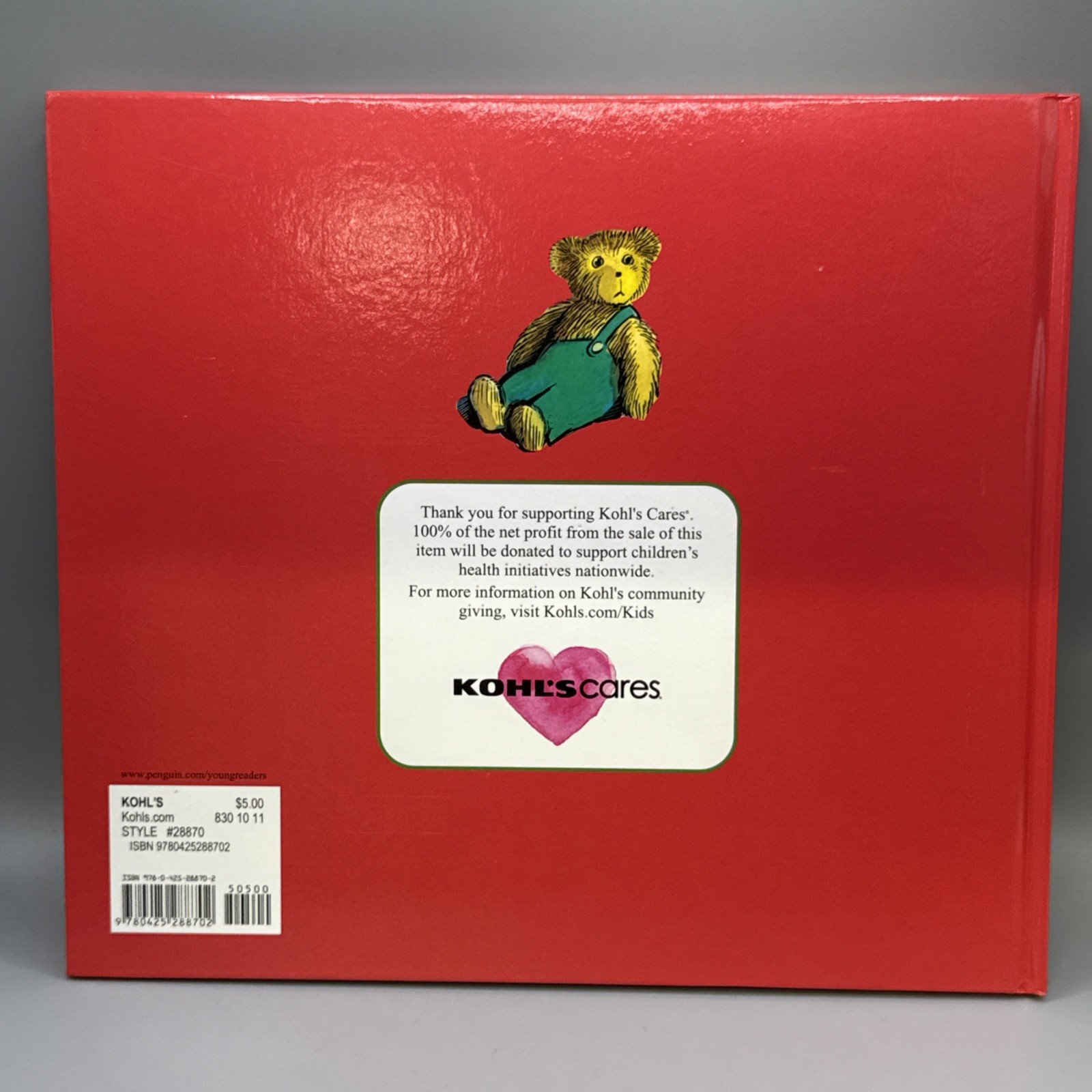 CORDUROY BOOK DON FREEMAN 2016 HARDCOVER KOHL’S CARES