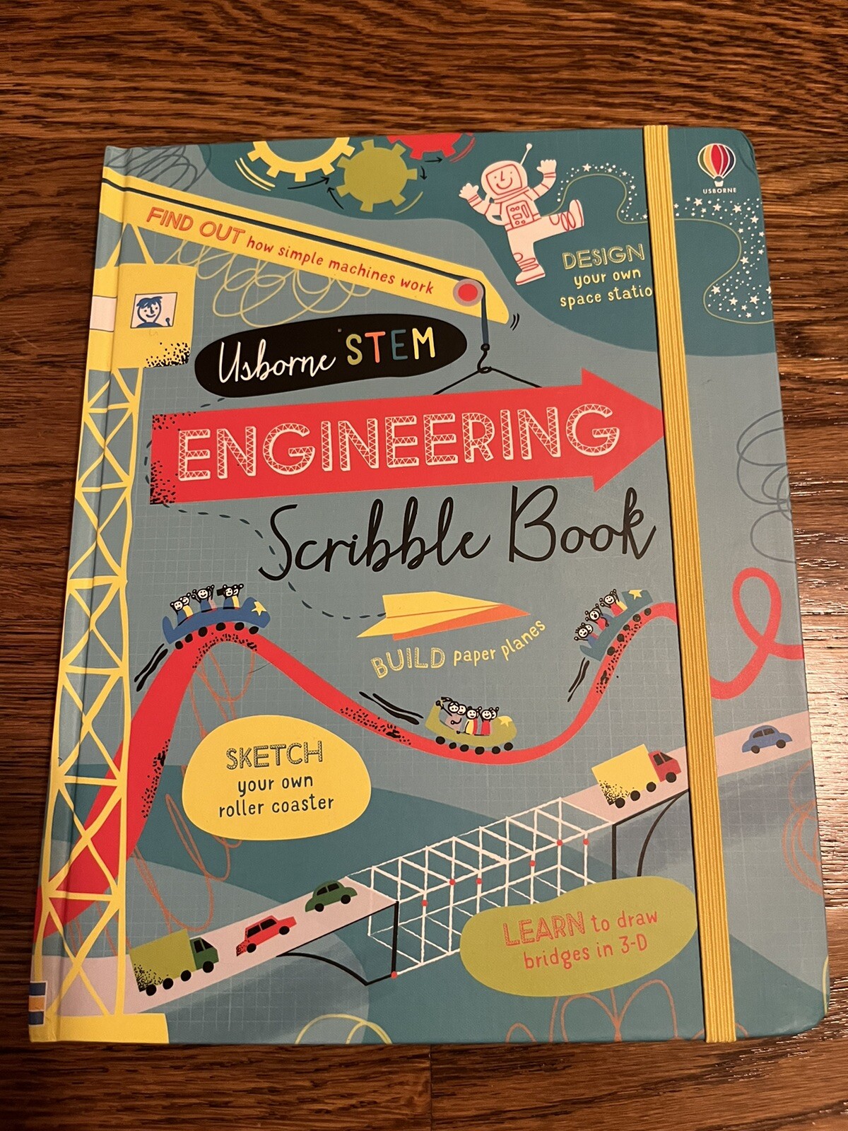 Usborne STEM Engineering Scribble Book by Eddie Reynolds Hardcover BRAND NEW!!!