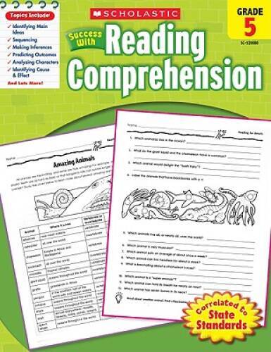 Scholastic Success with Reading Comprehension, Grade 5 – Paperback – GOOD