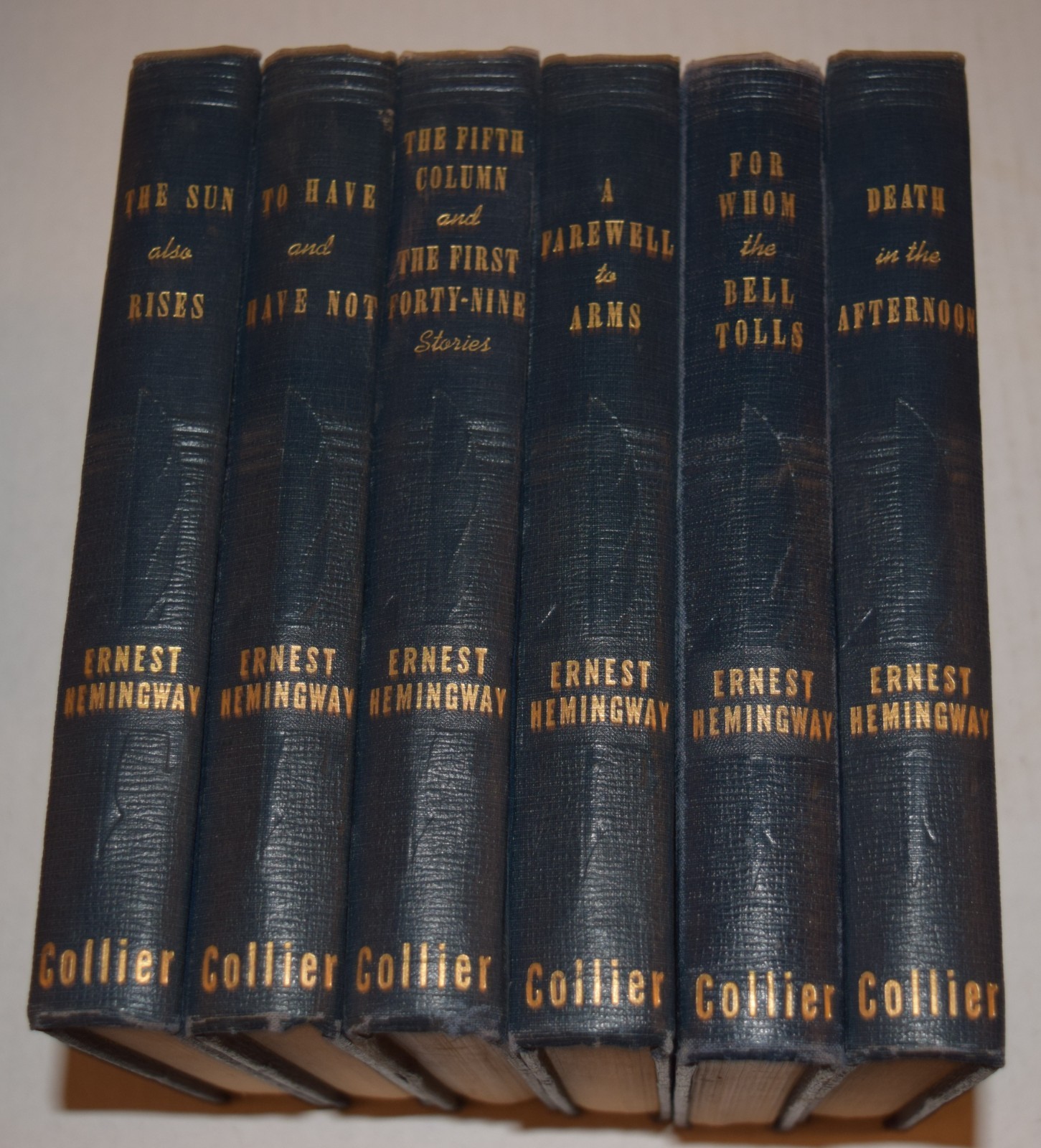 Ernest Hemingway 6 Book Lot Collier