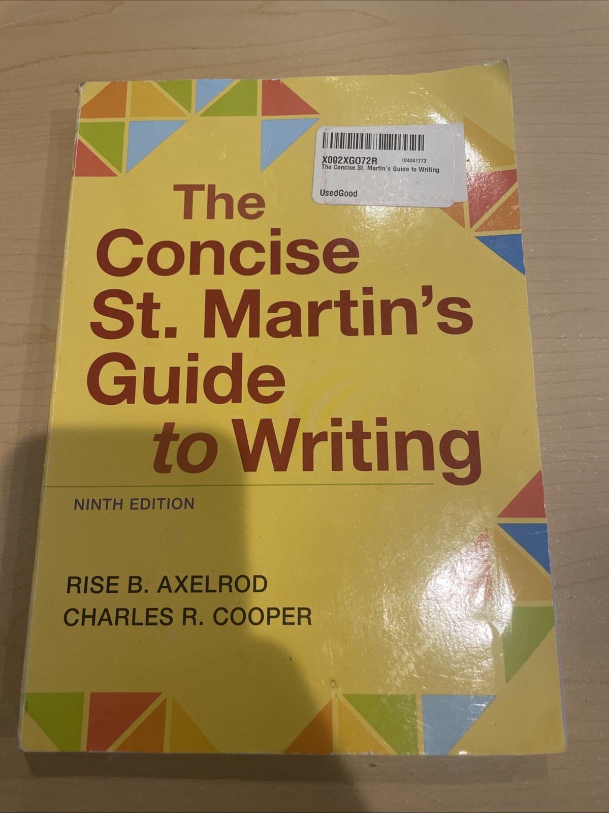 The Concise St. Martin’s Guide to Writing by Axelrod 9781319245061