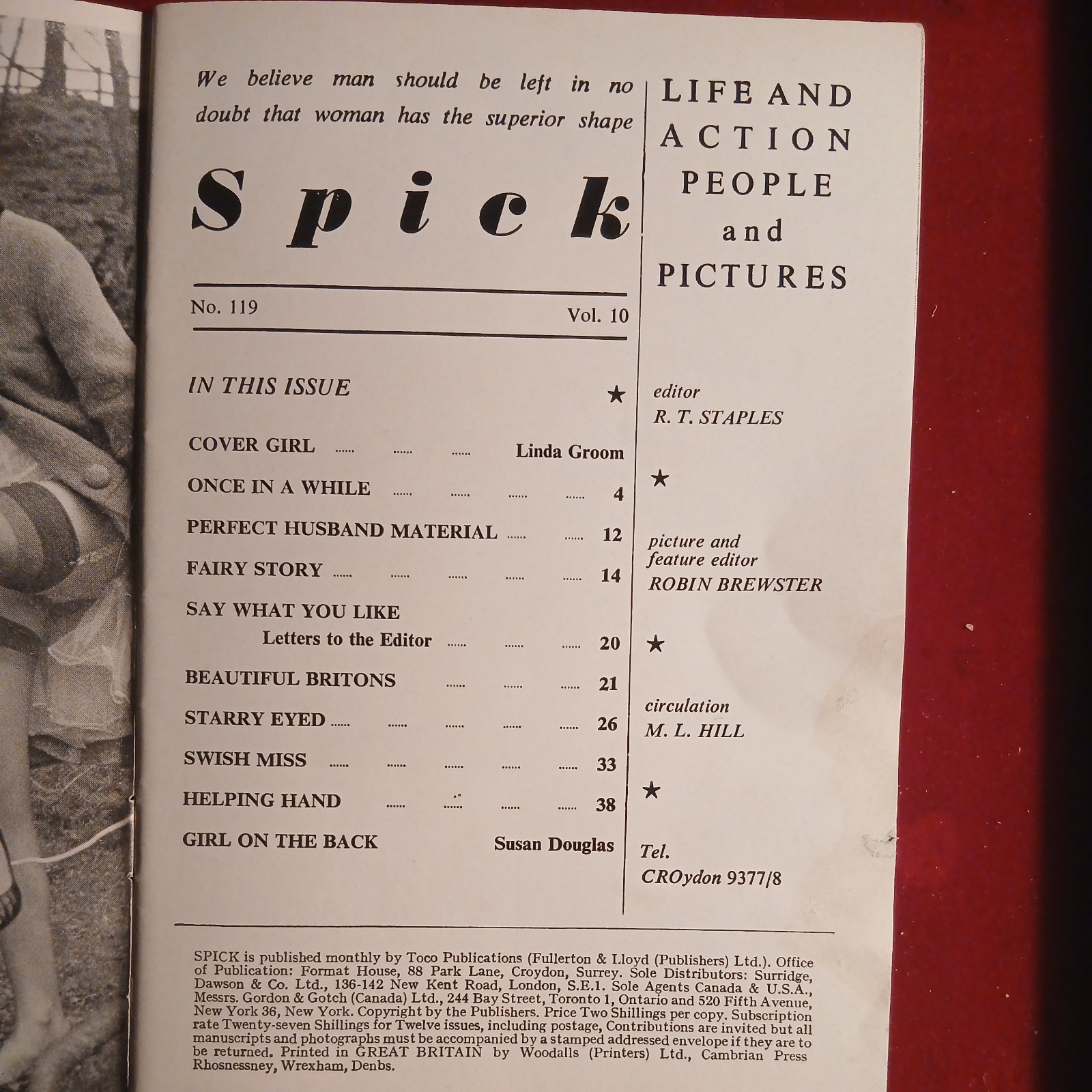 Spick Vintage Magazines Non Full Nudity issues number 119