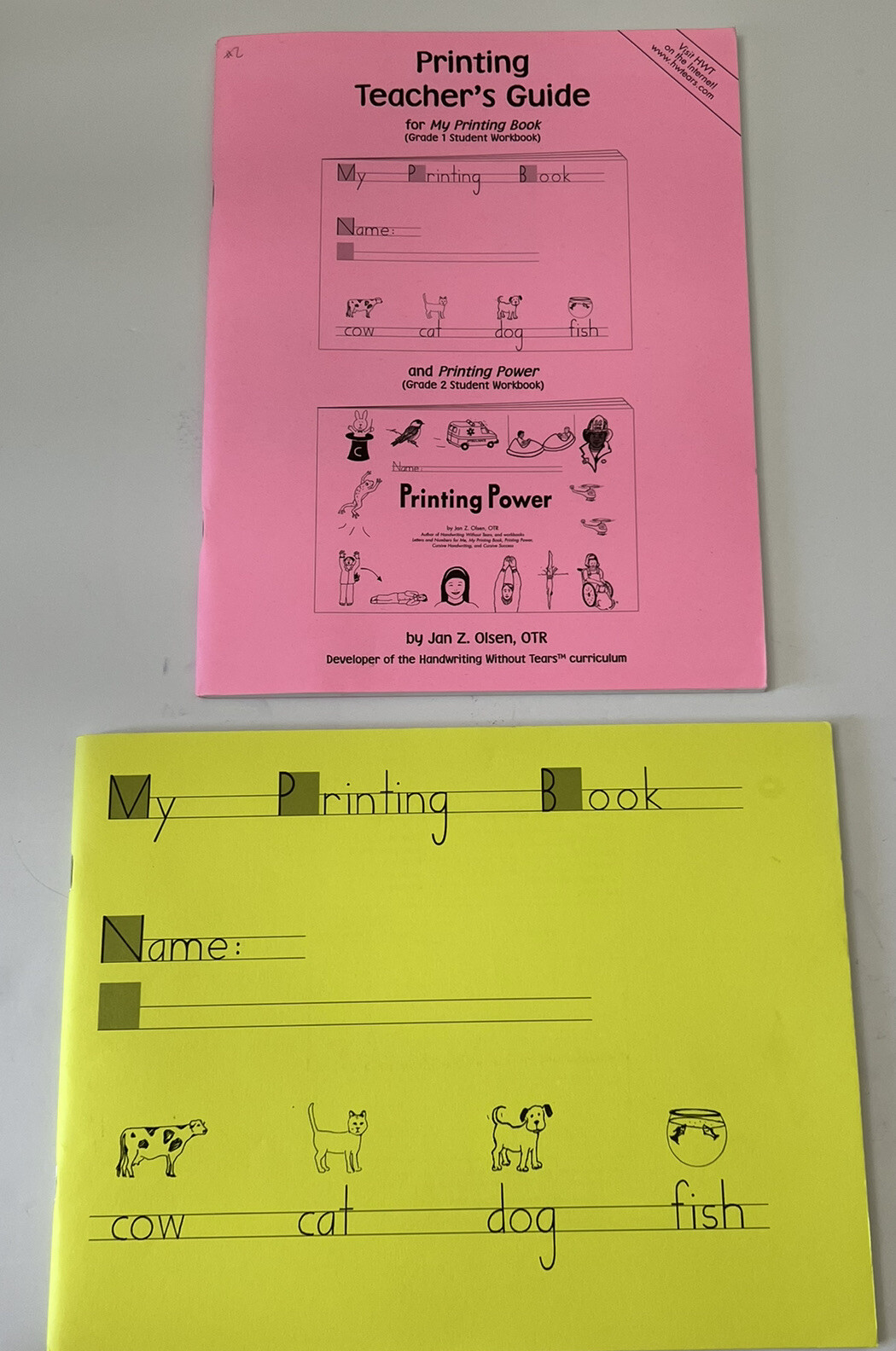 My Printing Book by Jan Z. Olsen With Teacher’s Guide.