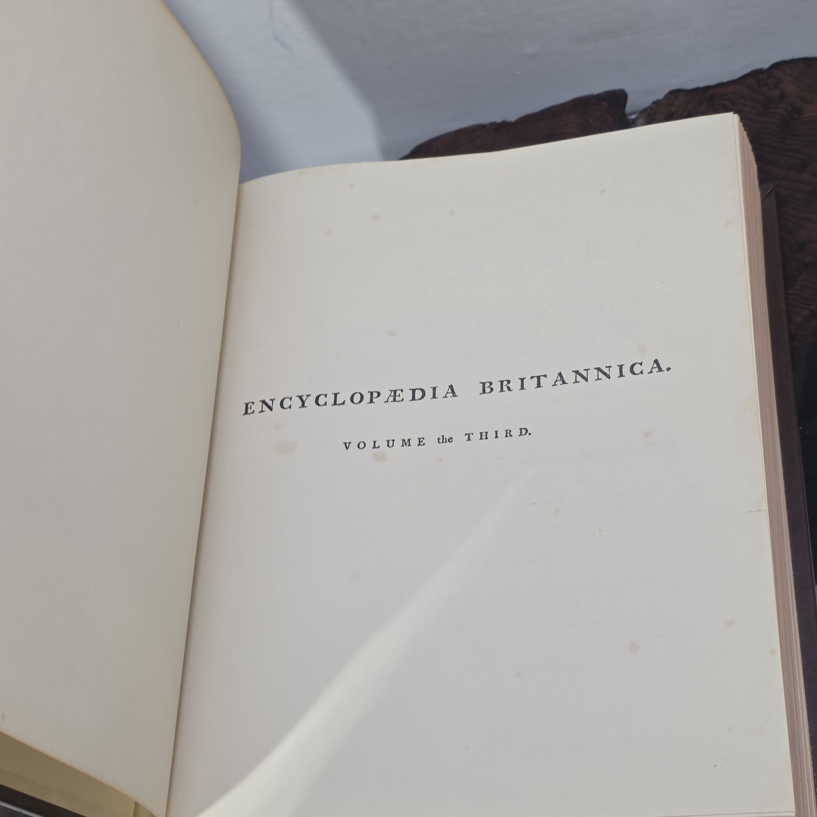 Encyclopaedia Britannica 1771 First Edition Facsimile 3 Vol Set Hardcover