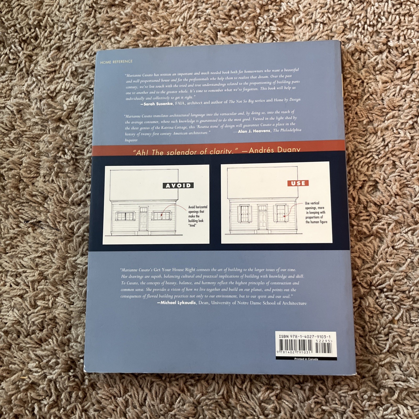 Get Your House Right: Architectural Elements to Use & Avoid – Paperback – GOOD