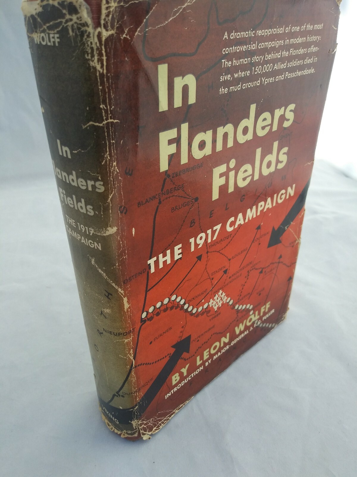 IN FLANDERS FIELDS by Leon Wolff/1st ed/HCDJ/Military/War/WWI 1914-18