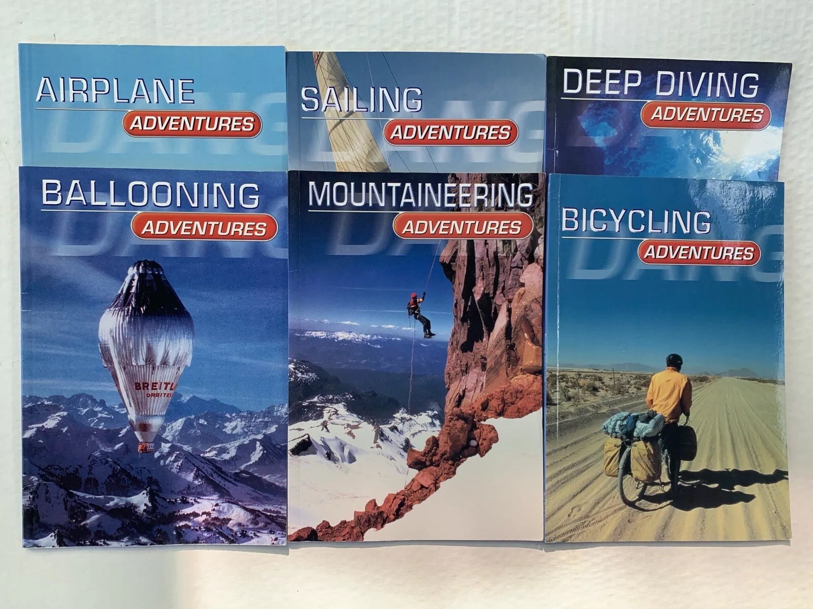 Dangerous Adventures Lot Of 6 Capstone Books Deep Diving Airplane Sailing Balloo
