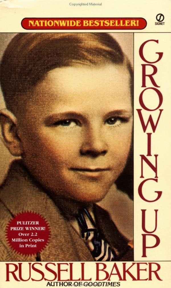 Growing Up – mass market paperback Baker, Russell