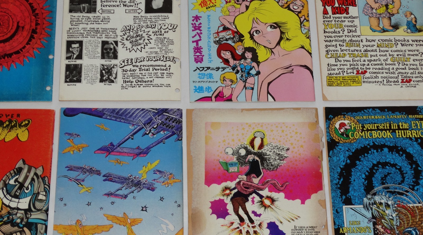 Underground Comix Mixed Lot All Printings 1960’s/1970’s Last Gasp Rip Off Apex