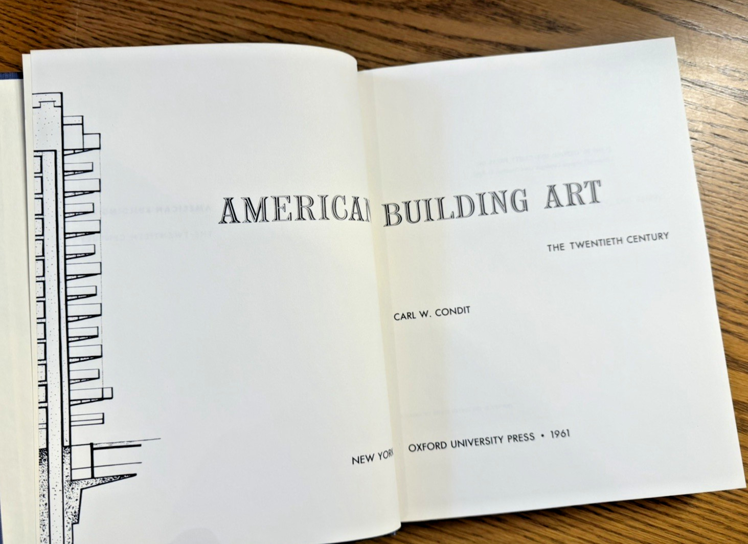 American Building Art Book Set Carl W. Condit 1960 1961 Oxford 19th 20th Century