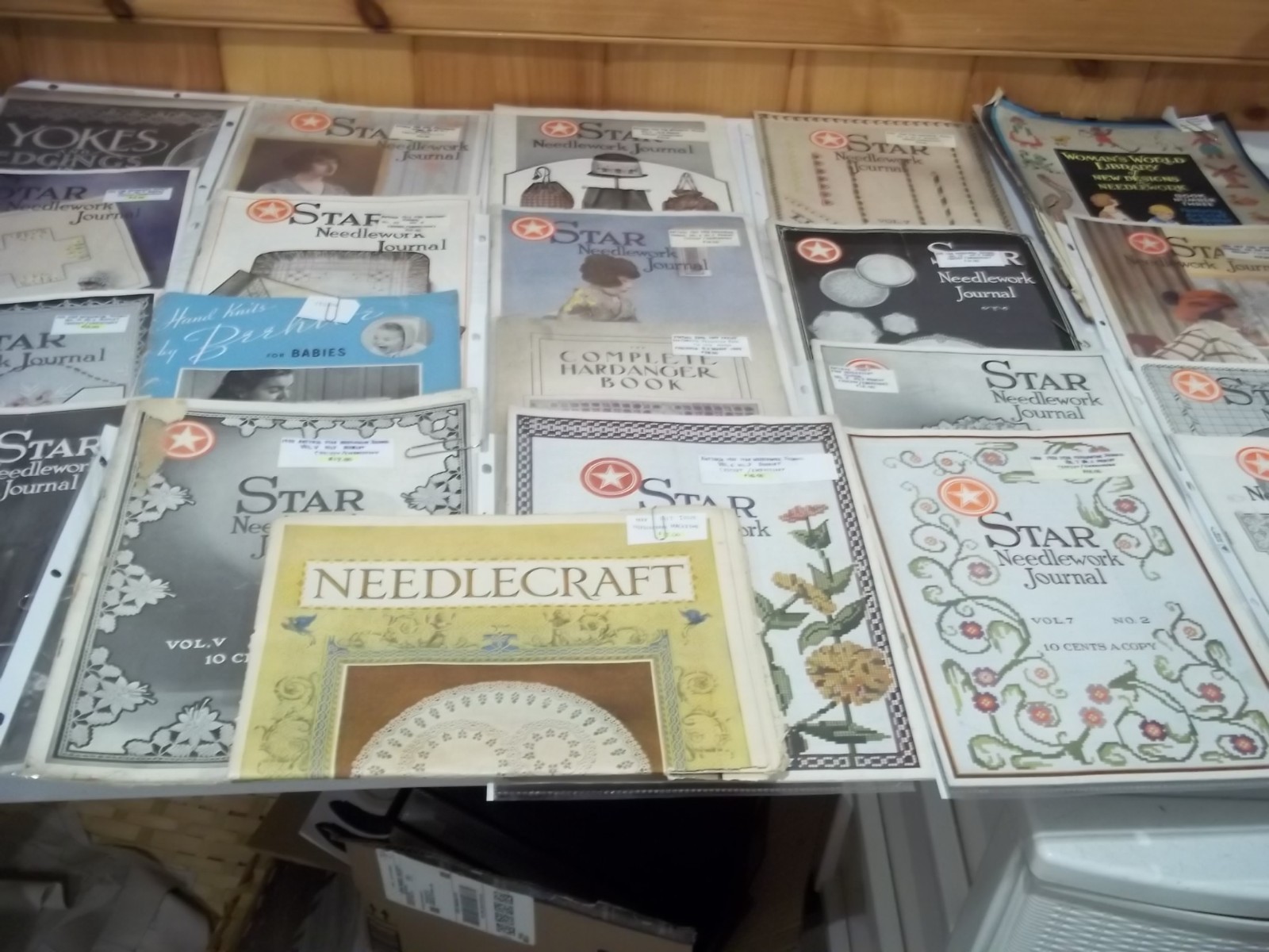 21 VINTAGE ANTIQUE VERY RARE Needlepoint Magazines From 1900’s, 1910’s + 1920’s