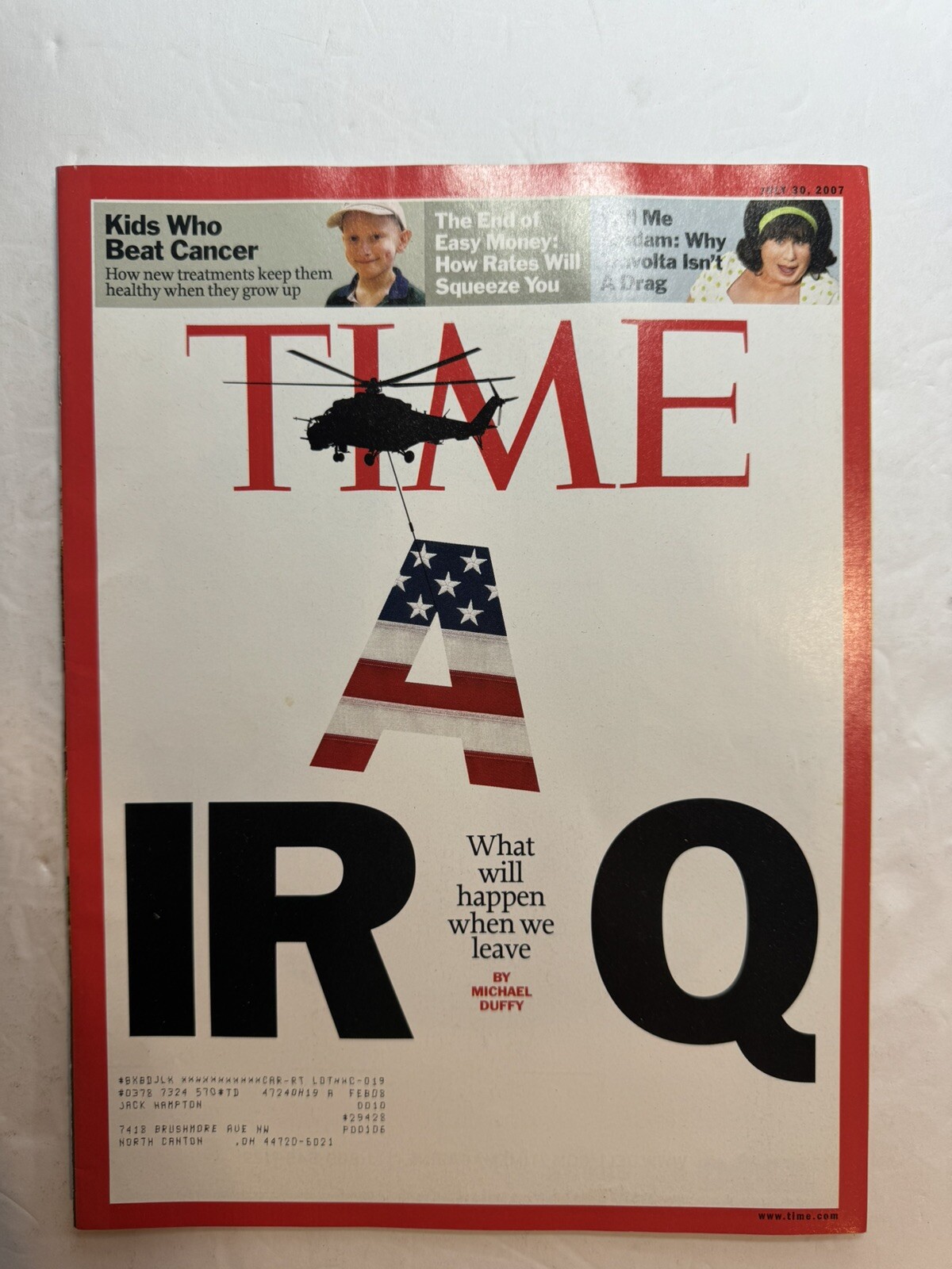 July 30, 2007 TIME Magazine – IRAQ- What Will Happen When We Leave Mg2