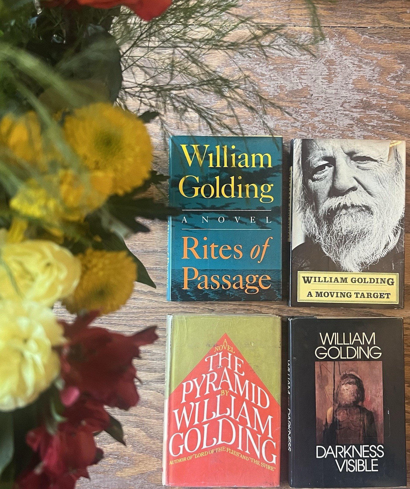 Lot of FOUR William Golding hardback Novels first editions/early printings