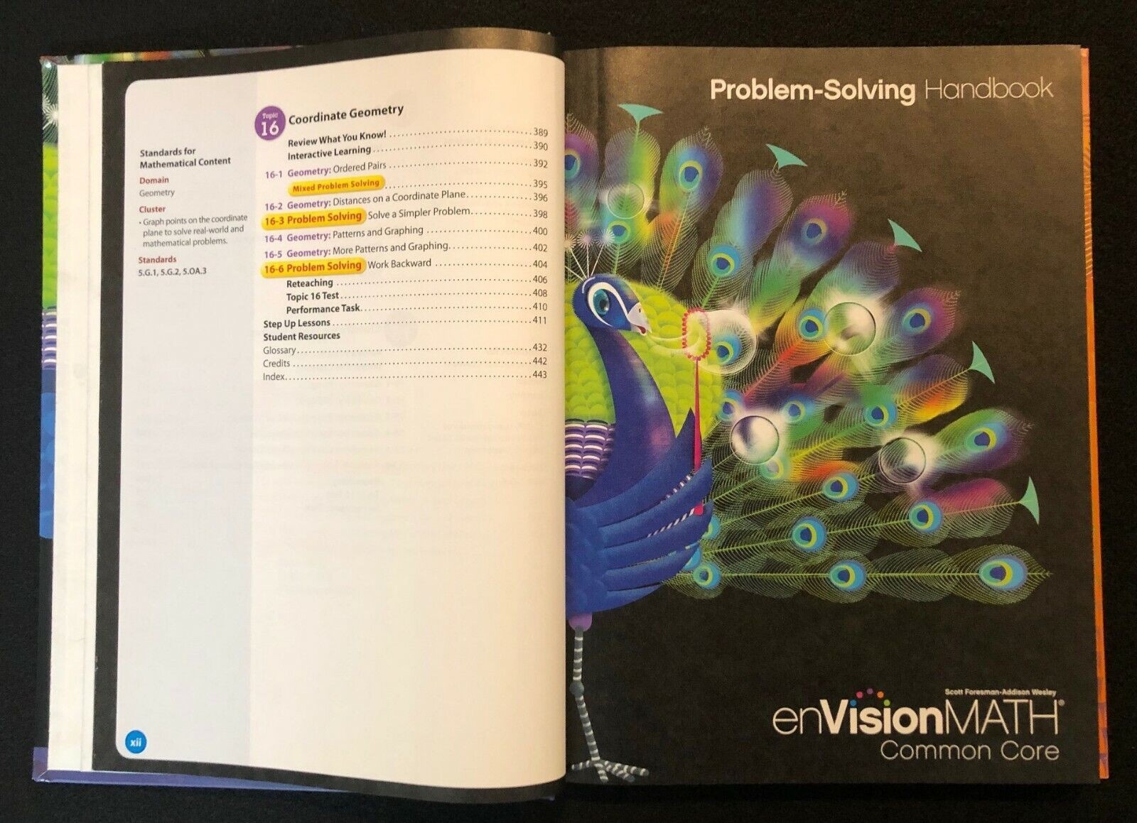 5th Grade – (2012) Pearson enVision Math – Student Textbook